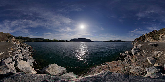 Steamboat Rock State Park, Washington State, USA